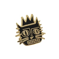 Image 1 of CAT ARTIST SERIES: JEAN-MICHEL BASQUIAT CAT PIN