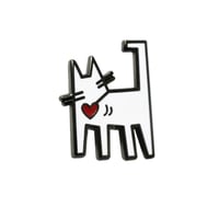 Image 1 of CAT ARTIST SERIES: KEITH HARING CAT PIN