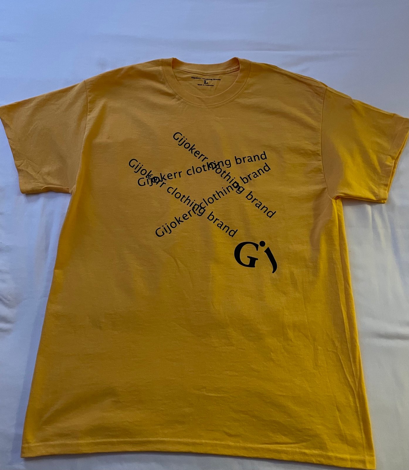 yellow brand t shirt