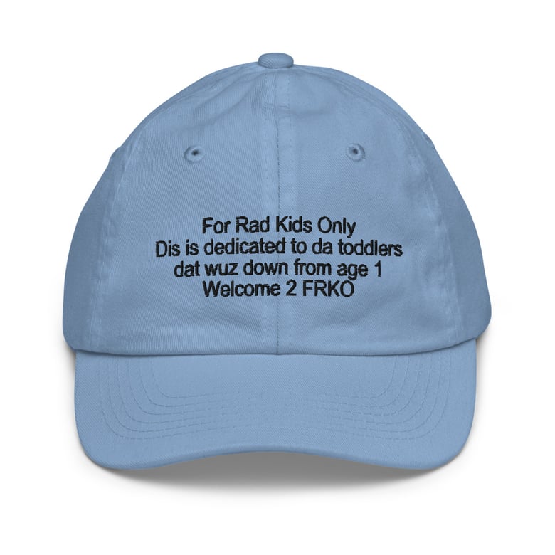 Image of For Rad Kids Only hat