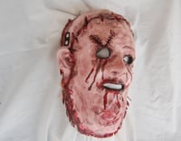 Image 3 of Big Boy Butcher Slasher Skinned Leather Face Horror Mask Custom Original 