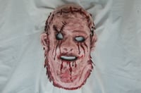 Image 4 of Big Boy Butcher Slasher Skinned Leather Face Horror Mask Custom Original 