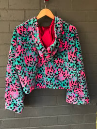 Image 2 of Kylie Jane Faux fur jacket-hooded leopard 