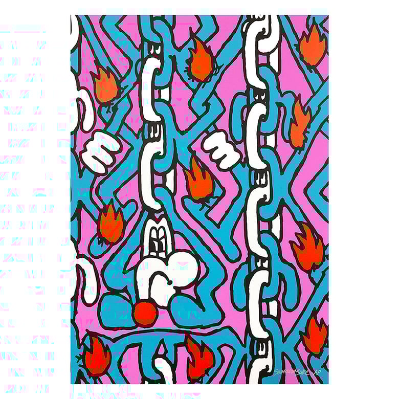 Image of "Unexpected Twist"  Screen Print by SHINKNOWNSUKE