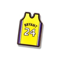 Image 1 of BRYANT 24 GOLD JERSEY PIN