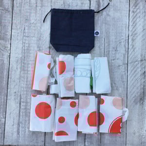 Image of Grocery Bag Bag (denim daisy)