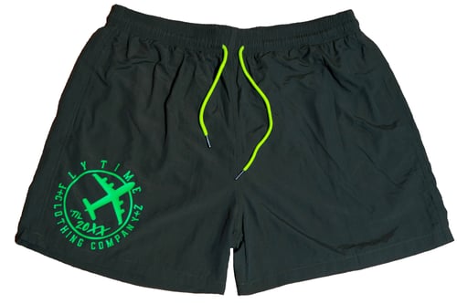 Image of FlyTimez “Til 20XX” Beach Shortz (Black)