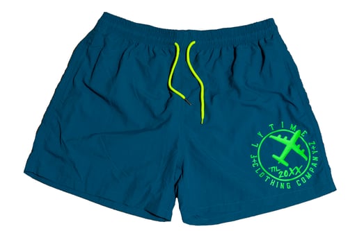 Image of FlyTimez “Til 20XX” Beach Shortz (Black)