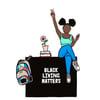 Learnin + Vibin - Black Living Matters Print