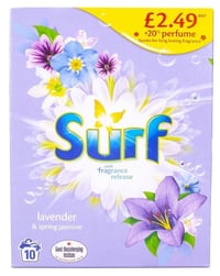 Surf Lavender & Spring Jasmine Washing Powder With Fragrance Release - 650g | PRICED £2.49