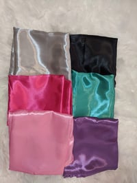 Satin square scarf | full head wrap | Teens - adult size | hair protection | various colors