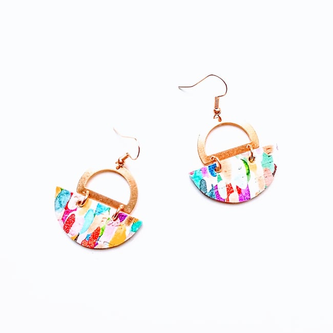 Amina Leather Earrings 