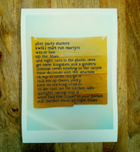 Image 2 of Poetry Flypost - A3 Giclee print
