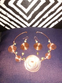 Copper & Stone/Crystal Necklace & Earring Sets