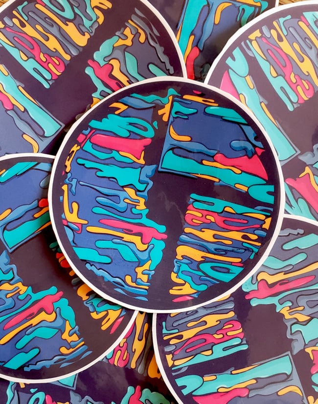 Spraypaint Splatter Stickers