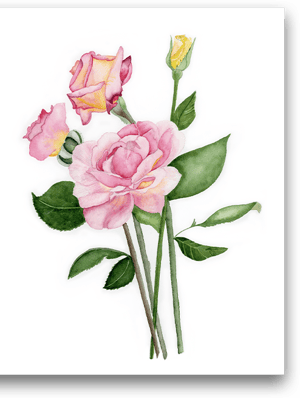 Image of Rose Bouquet Greeting Card