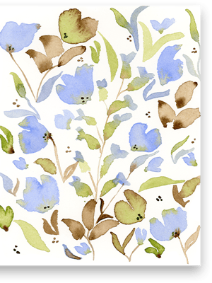 Image of Loose Flowers 2 Greeting Card