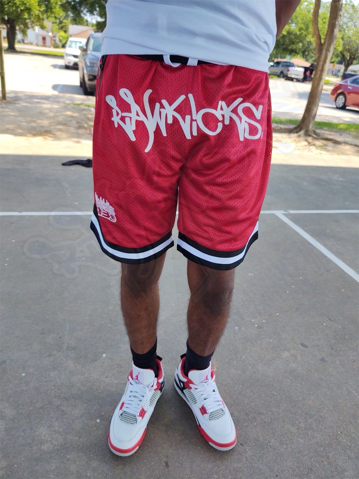 Chicago Bulls Red JUST DON Shorts