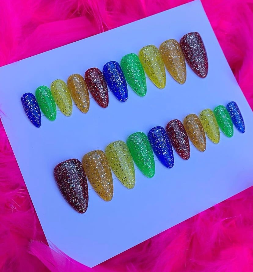 Image of Rainbow glitter jelly 🌈