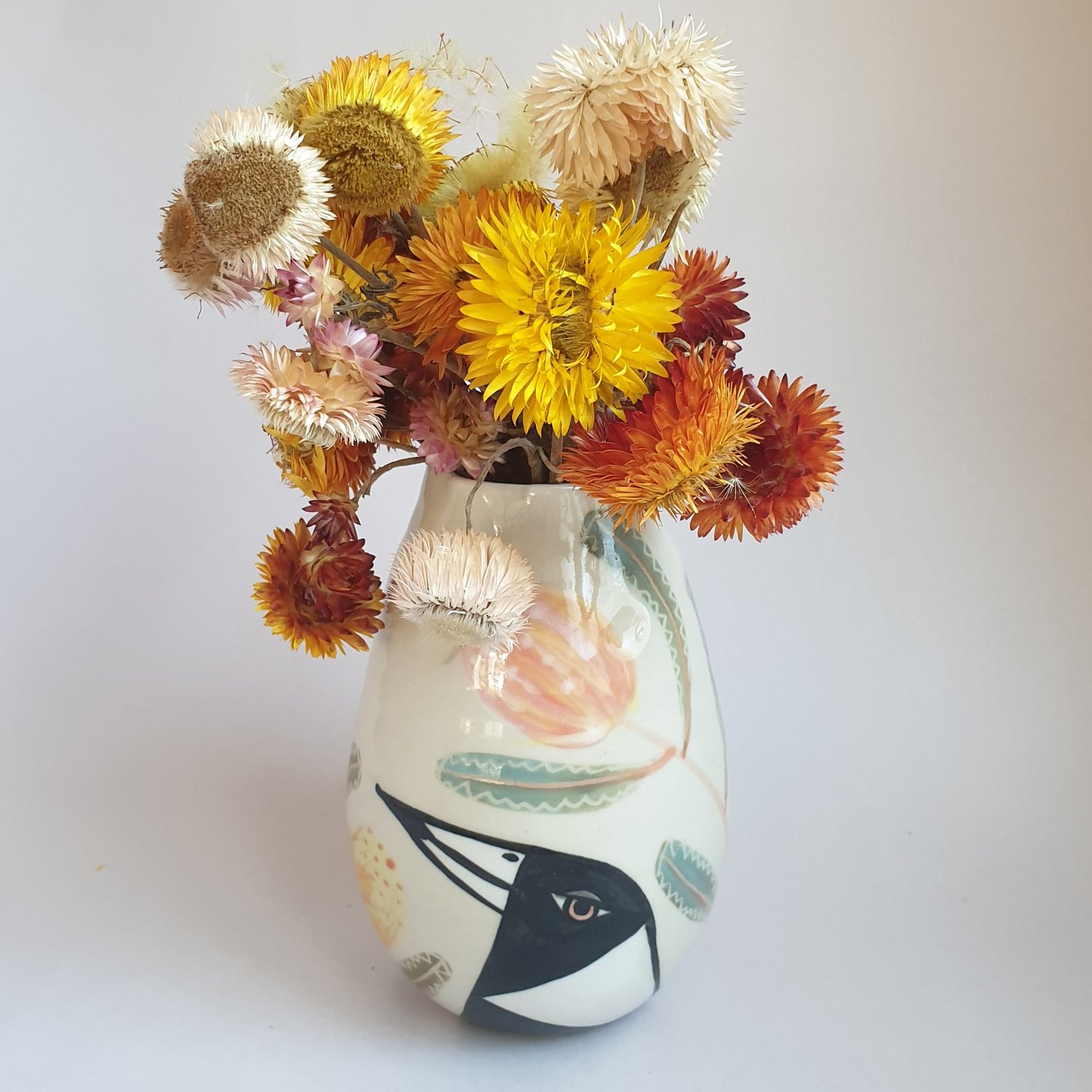 Image of Medium hand painted vases