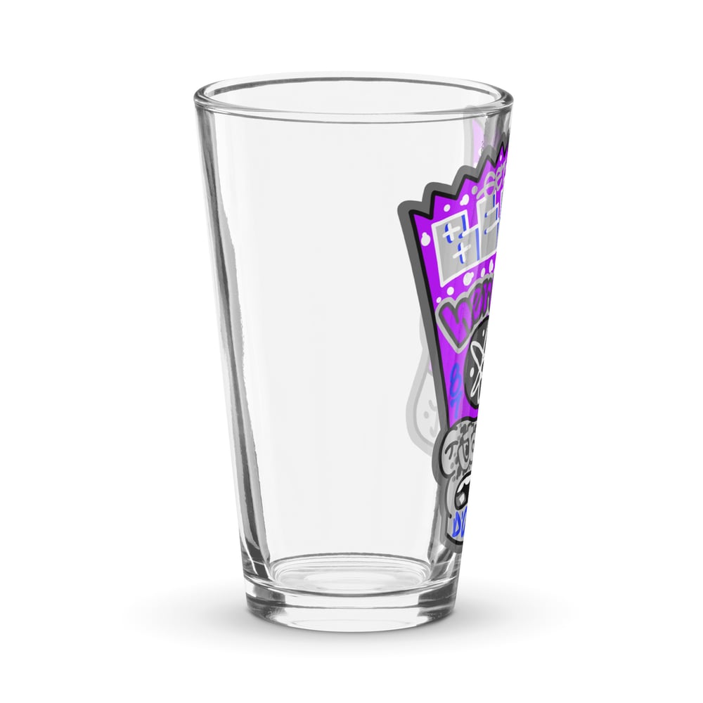 Grey Radioactive Boi Shaker pint glass