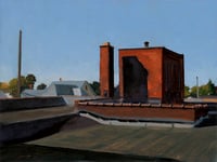 Image 1 of Hamtramck Rooftops – Detroit Cityscape Painting