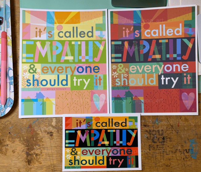 SALE: Its Called Empathy 8x10 & 5x7 Archival Prints 