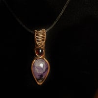 Image 1 of Trapiche amethyst & garnet 