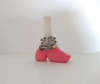 Image 3 of Flaming Cowboy Boot Ring Stand