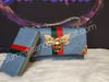 S & S Queen Bee handbag Boxy Satchel with Matching Wallet 