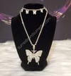 S & S butterfly necklace 
