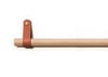 Single Leather Curtain Rod 0-720cm - Tan (Beech, Natural Oak, Walnut, Black, White)