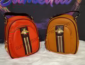 Image of S & S Fashionable Bee Leather Vintage Shoulder Backpack Bags