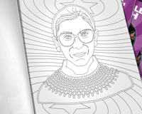 Image 3 of AOC, RBG, Kamala Coloring Book