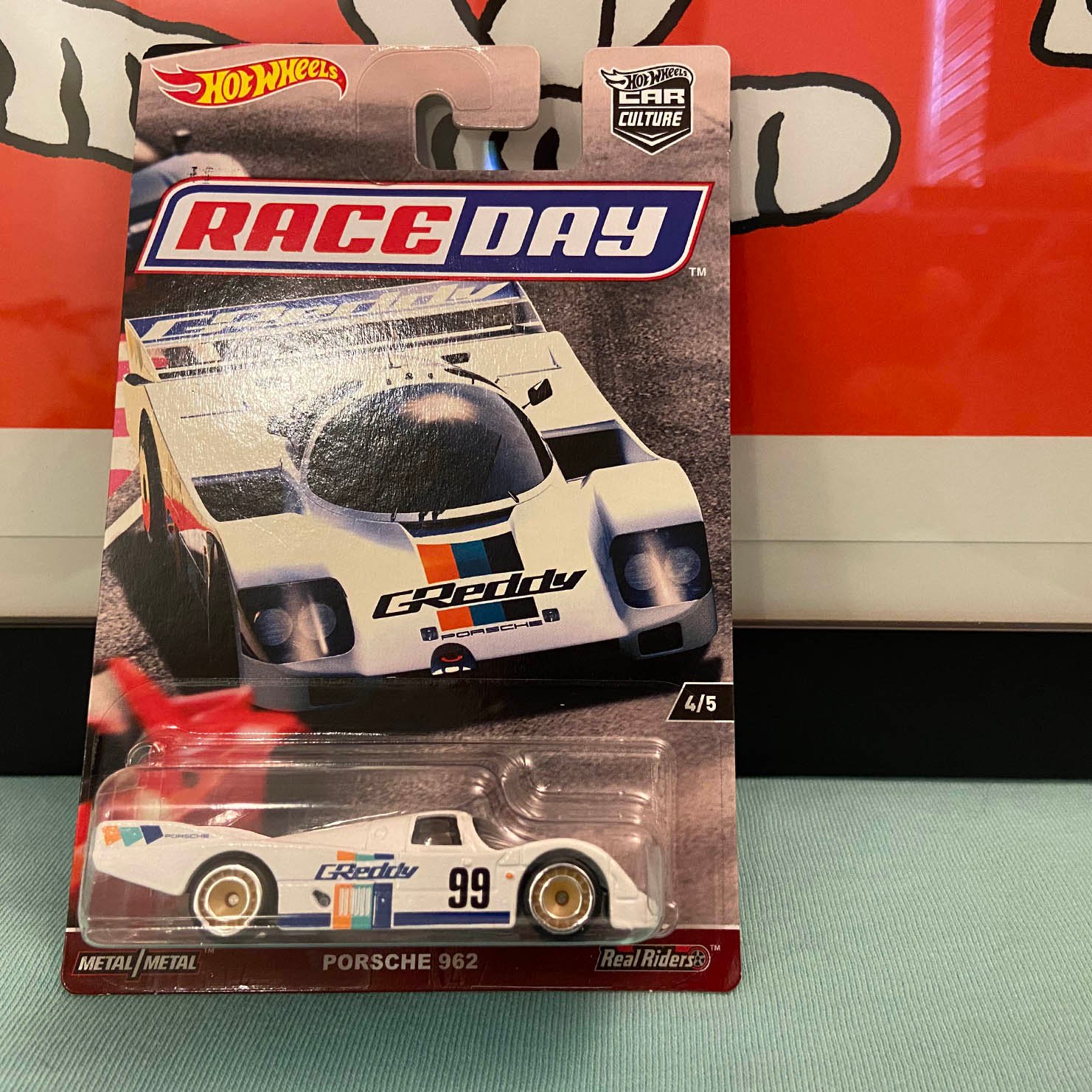 hot wheels race day porsche 962