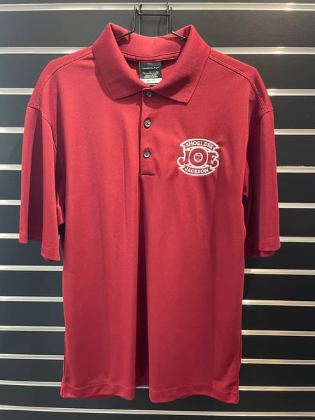 Image of Nike Dri-Fit SJJM Logo Embroidered Polo-Maroon