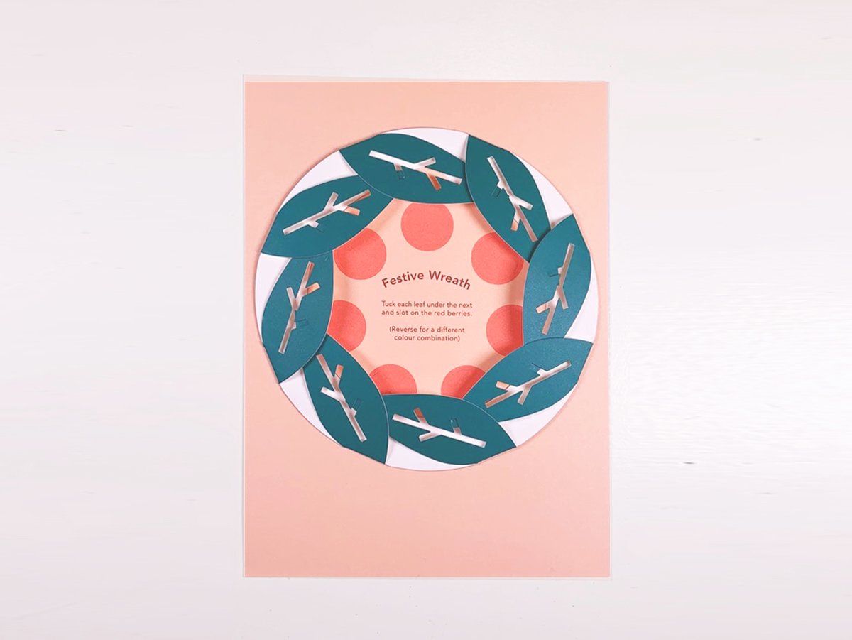 Image of Christmas Wreath - Fold Out and Hang