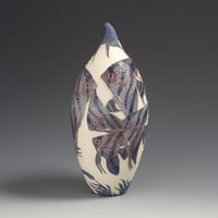 Image 2 of Swimming angelfish sgraffito vessel
