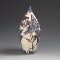 Image 4 of Swimming angelfish sgraffito vessel