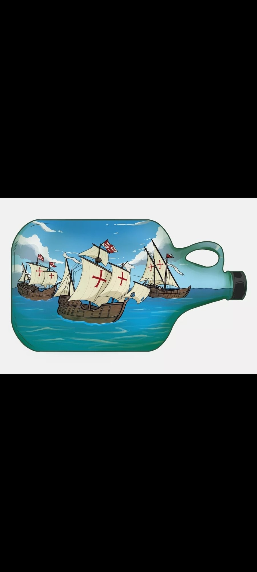 Image of Ship in a bottle series 2 Version 14 "1492"