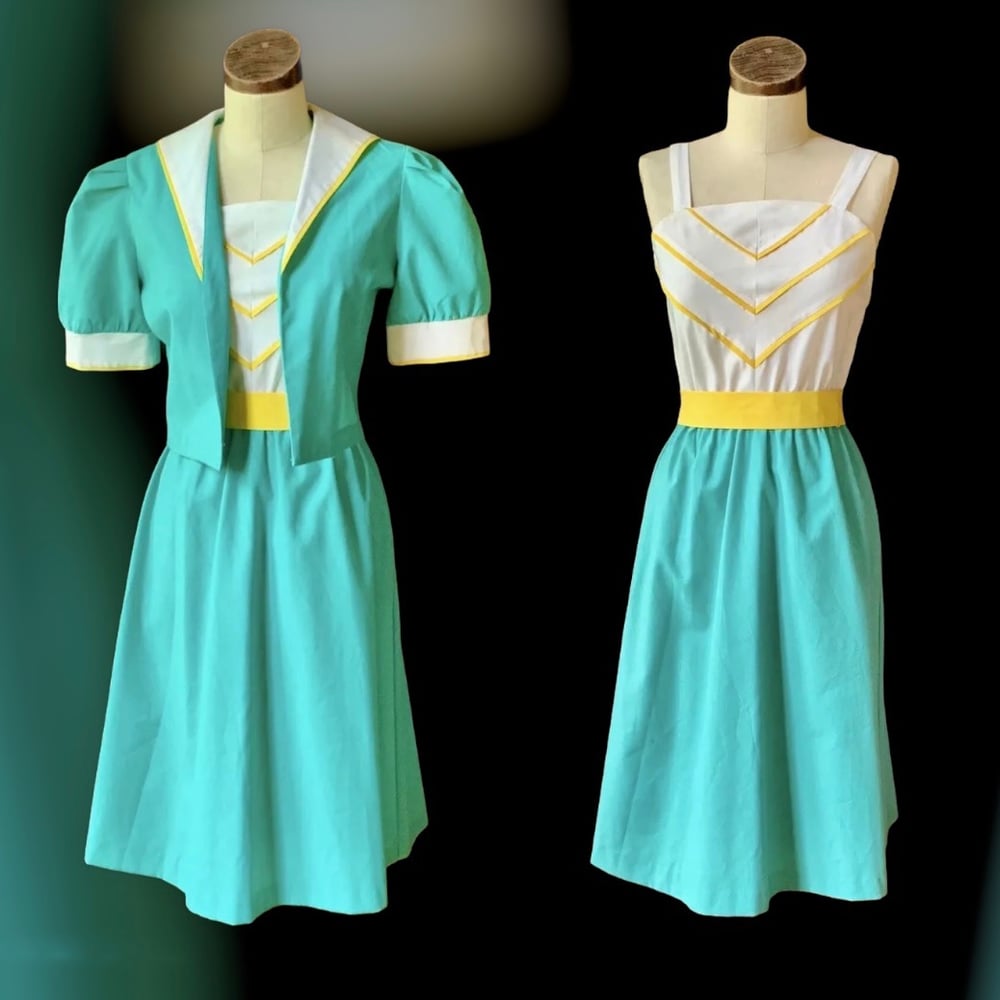 1960s Geometric Dress XS