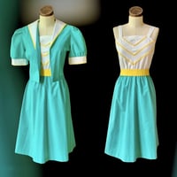 Image 1 of 1960s Geometric Dress XS