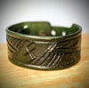 Runed Cuff Bracelet #1 (Forest Green)