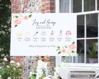 Image 1 of Blush Floral Timeline