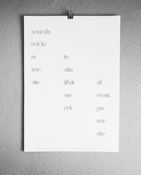 Image 2 of Augusto De Campos / Poster