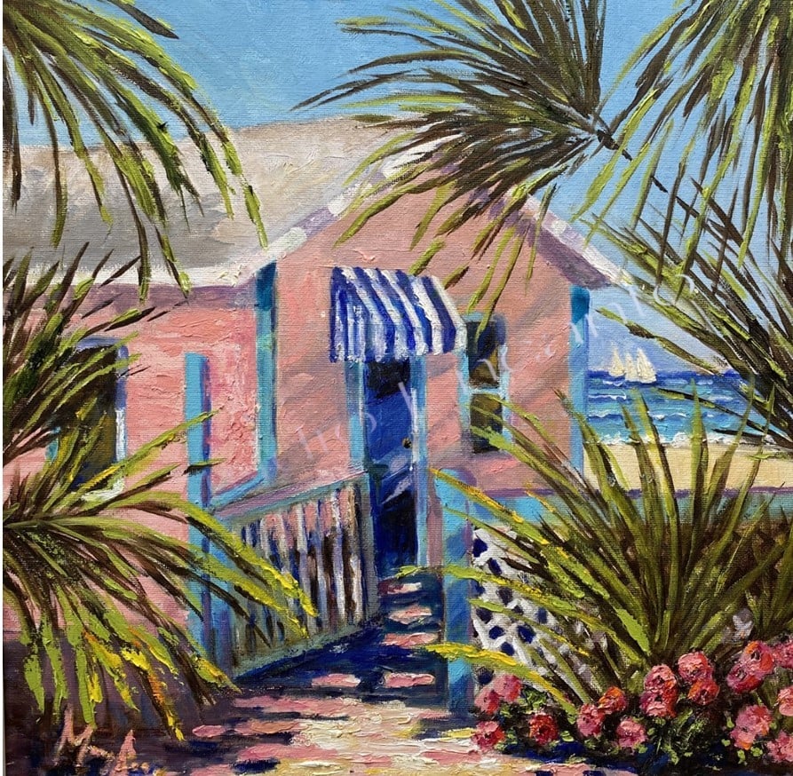 Image of Palm Tree Cottage by Mary Rose Holmes