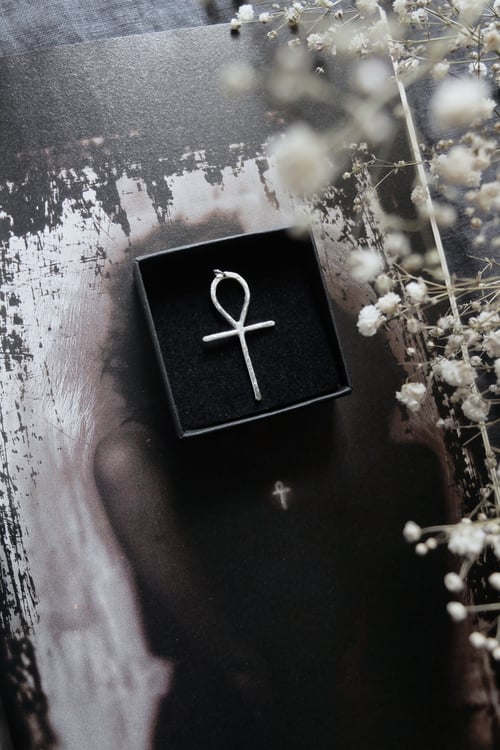 Image of ÂNKH. ANCIENT EGYPT TALISMAN ↟ recycled silver - eternal life symbol - N. Gaiman's Death inspired