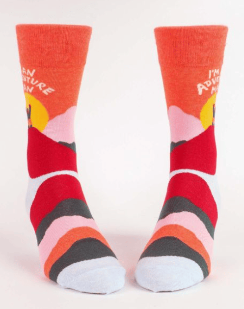 Image of I'm An Adventure Man Crew Socks