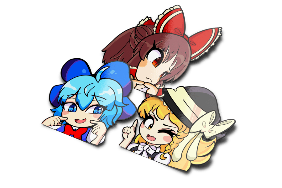 Image of Touhou girls Stickers