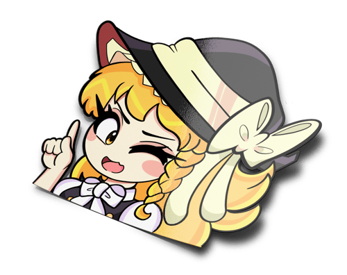 Image of Touhou girls Stickers